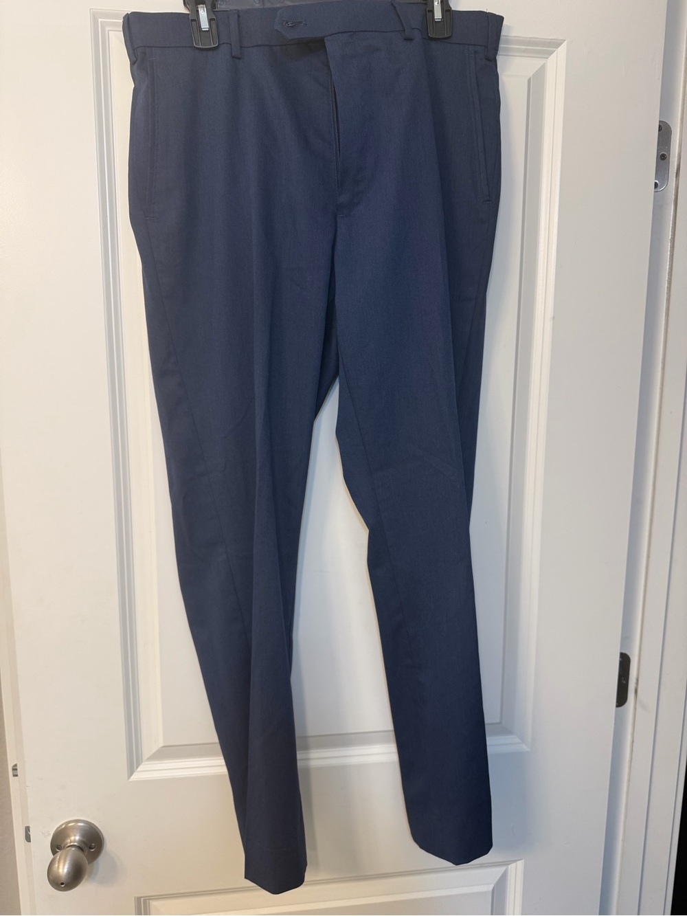 Men's Navy Dress Pants – Slim Fit Professional Trousers